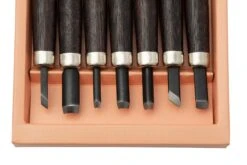 Yoshiharu H-7 Cuchillos Japoneses Para Tallar Madera, Juego De 7 -Böker Ventas YSH 018 03 yoshiharu